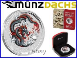$1 Lunar II 1 oz Silver Dragon Australia 2012 World Money Fair WMF Berlin $1 Lunar II 1 oz Silver Dragon Australia 2012 World Money Fair WMF Berlin