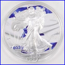 1 Oz Silver Coin 2023 American Eagle $1 Flags of the World Israel # 053/250