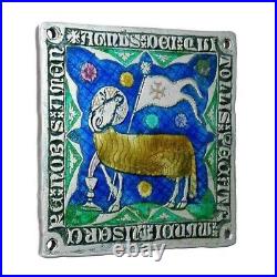 1 oz Silver Coin 2014 $2 World Heritage Lamb of God Enamel Jesus PAMP 999 Made