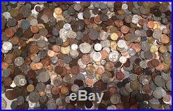 10 Pound Lot World Foreign Coins Various Countries Denominations With Silver