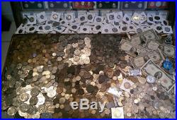 100 Old US Coin Lot From Old Estate Hoard! & World Coins GOLD SILVER Roman