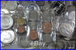 100's of ALL HIGH VALUE SILVER COINS 2455 grams WORLD COLLECTION AVG 82% ASW