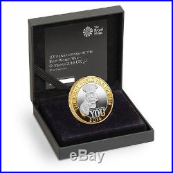 100th Anniversary of the First World War Outbreak 2014 UK £2 coin