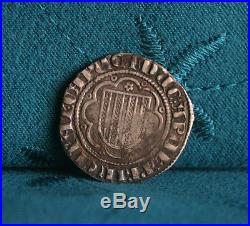 1296 1337 Sicily Messina Italian States Silver Pierreale World Coin Italy