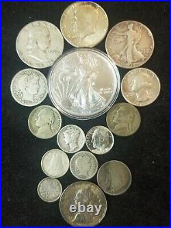 15 OLD U. S. And WORLD SILVER COINS SEE PHOTOS NICE COINS GREAT VALUE