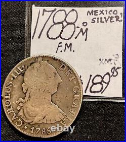1788-Mo FM Spain Mexico 8 Real Silver World Coin. King Carlos III. ENN Coins 1788-Mo FM Spain Mexico 8 Real Silver World Coin. King Carlos III. ENN Coins