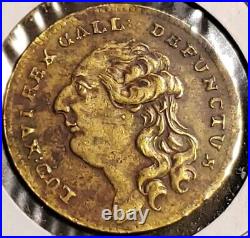 1793 // France // Louis XVI // 15 Sols //. 666 Silver Coin // Rare World Coin