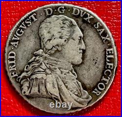 1793 German Saxony 1 Thaler Silver! World Coin. ENN Coins 1793 German Saxony 1 Thaler Silver! World Coin. ENN Coins