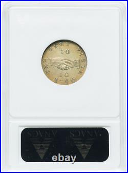 1796 Sierra Leone 10 Cents ANACS AU 58 British Colony Lion World 1700s Coin NICE