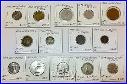 1800s-1900s World Lot of 150 Carded Coins with Silver & BU-AU & Key Dates-Lot 1