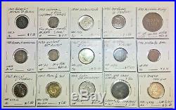 1800s-1900s World Lot of 150 Carded Coins with Silver & BU-AU & Key Dates-Lot 2
