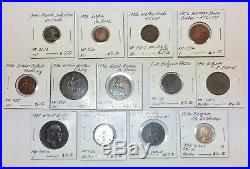 1800s-1900s World Lot of 150 Carded Coins with Silver, many BU-AU LOT#6