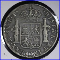 1801 Mo FT Mexico 8 Reales World Silver Coin / Crown COLONIAL ERA VF E400 KAMY 1801 Mo FT Mexico 8 Reales World Silver Coin / Crown COLONIAL ERA VF E400 KAMY