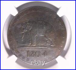 1804 Ceylon 1/28 RD NGC VF Details Rare World Coin Elephant Proof 1804 Ceylon 1/28 RD NGC VF Details Rare World Coin Elephant Proof