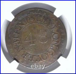 1804 Ceylon 1/28 RD NGC VF Details Rare World Coin Elephant Proof 1804 Ceylon 1/28 RD NGC VF Details Rare World Coin Elephant Proof