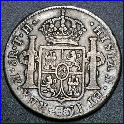 1804 T. H Mexico 8 Reale Milled Bust Colonial Piece Of Eight World Silver Coin
