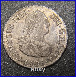 1808 PJ Bolivia 1/2 Reale Nice Boldly Struck World Silver Colonial Currency Coin 1808 PJ Bolivia 1/2 Reale Nice Boldly Struck World Silver Colonial Currency Coin