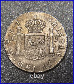 1808 PJ Bolivia 1/2 Reale Nice Boldly Struck World Silver Colonial Currency Coin 1808 PJ Bolivia 1/2 Reale Nice Boldly Struck World Silver Colonial Currency Coin