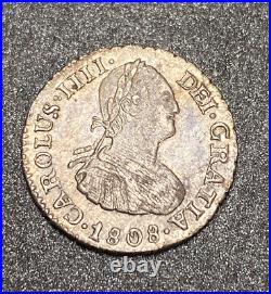 1808 PJ Bolivia 1/2 Reale Nice Boldly Struck World Silver Colonial Currency Coin 1808 PJ Bolivia 1/2 Reale Nice Boldly Struck World Silver Colonial Currency Coin