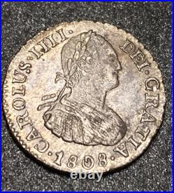 1808 PJ Bolivia 1/2 Reale Nice Boldly Struck World Silver Colonial Currency Coin 1808 PJ Bolivia 1/2 Reale Nice Boldly Struck World Silver Colonial Currency Coin
