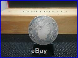 1813 I France 5 Francs Napoleon World Silver Coin
