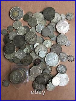 1816 to 1966 World Silver Lot 650g. All Coins Are 80%-90% Silver Inc 1816 & 1827