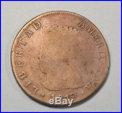 1819 JF Colombia 8 Reales Silver World Coin Cundinamarca RARE Nueva Granada
