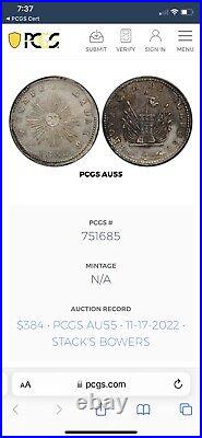 1850 4 R Argentine-Cordoba VF-Details World Silver Vintage Coins