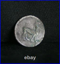 1850 Peru 1/4 Real Lima Silver World Coin KM143.1 Llama Vicuna animal RARE