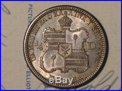 1883 Kingdom Of Hawaii Quarter Dollar King Kalakaua Silver World Coin