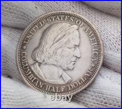 1893 SILVER coin Columbian Fair 1/2 Half Dollar cob Columbus SANTA MARIA ship 1893 SILVER coin Columbian Fair 1/2 Half Dollar cob Columbus SANTA MARIA ship