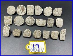 19 Lot Antique India Silver Punch Marked World Old Coins Antiquities Jewelry