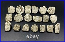 19 Lot Antique India Silver Punch Marked World Old Coins Antiquities Jewelry