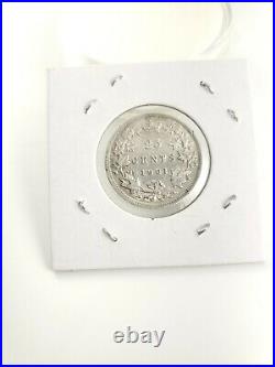 1901 Canada Silver 25 Cents World Coins Collectables