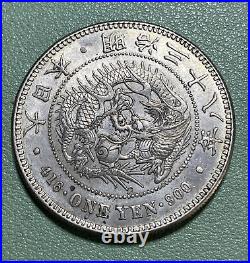 1905 Japan (Yr. 38) 1 One Yen Silver KM Y#A25.3 World Silver Coin