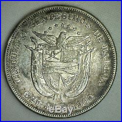1905 Panama 50 Centesimos World Coin Silver You Grade It 50 Cents