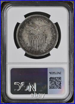 1907 S US/Philippines Peso Manila Bay War Salvage NGC Genuine Silver Coin WWII