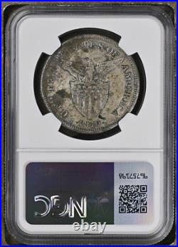 1910 S US/Philippines Peso Manila Bay War Salvage NGC Genuine Silver Coin WWII