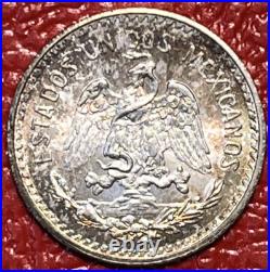 1914 Mexico 10 Centavos GEM Monster Album Toner Target Toned Silver World Coin 1914 Mexico 10 Centavos GEM Monster Album Toner Target Toned Silver World Coin