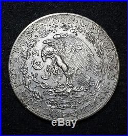 1921 Mexico Centennial Of Independence 2 Dos Pesos. 900 Plata World Silver Coin