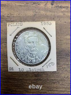 1933 Poland 10 zlotych (Romuald Traugutt) Commemorative Silver World Coin