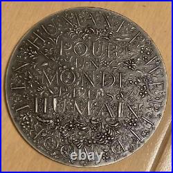 1935 Brussels World's Fair Commemorative Medal Silver Coins Old Coins