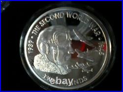 1939-1945 Triple Air, Land & Sea Set The Second World War Silver Proof £2 Coins