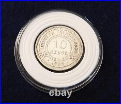 1939 British Honduras 10 Cents Rare withonly 20K Minted Fantastic Silver Coin