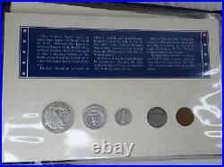 1941-1945 World War II Coin & Stamp Collection WWII US 90% Silver Annual Sets