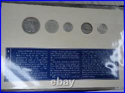 1941-1945 World War II Coin & Stamp Collection WWII US 90% Silver Annual Sets