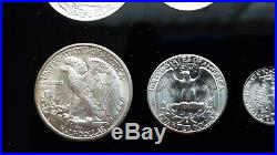 1941- P-d & S World War 2 Era Us Silver Mint Set Choice To Gem Bu Coins Look