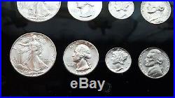 1943- P-d & S World War 2 Era Us Silver Mint Set Choice To Gem Bu Coins Look