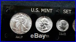 1946-d World War 2 Era Us Silver Mint Set Choice To Gem Bu Coins Look