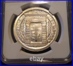 1956 colombia peso ngc ms66 200th Anniversary of Popayan Mint world silver coin